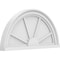Ekena Millwork Half Round 4 Spoke Architectural Grade PVC Pediment, 24"W x 12"H x 2"P PEDPS024X120HRO04 - alternate 1